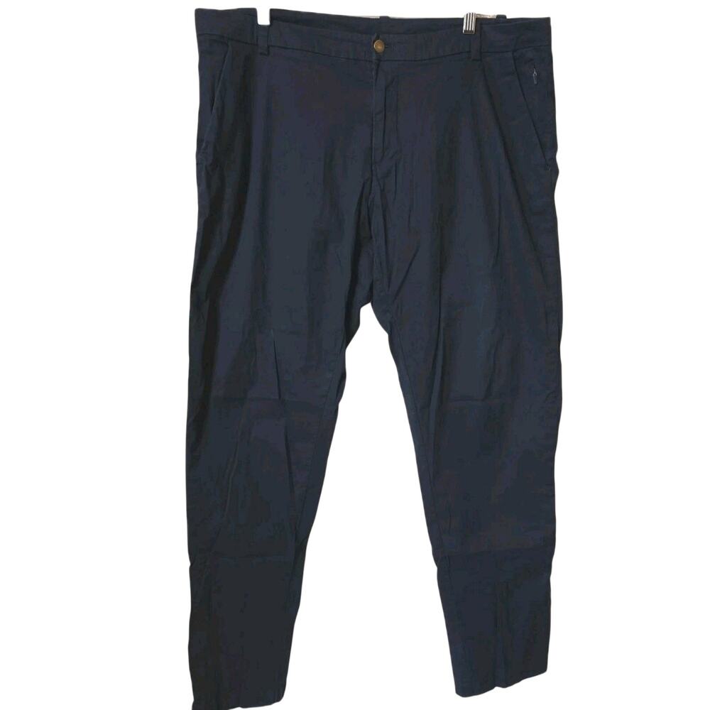 Lululemon Mens Chino Pants Size 38 X 32 Navy Blue Soft Trouser NOT warpstreme